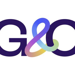 Logo G&O paarse letters